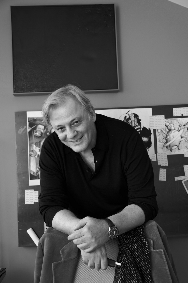 Daniele Zambelli in his creative studio